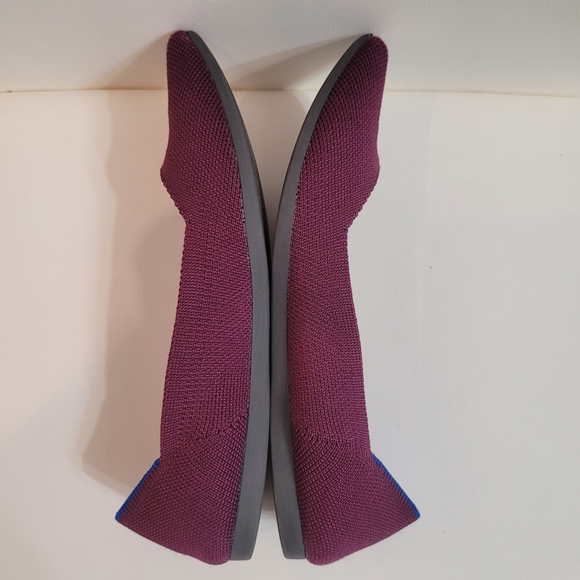 Rothy's The Point Women's Size 5 W US Burgundy Pointed Toe Slip On Flat Shoes - Picture 7 of 15